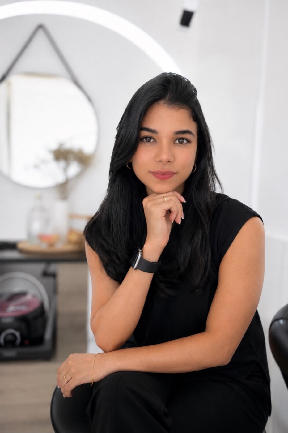 Melissa Knupp no espaço da Melissa Beauty Art